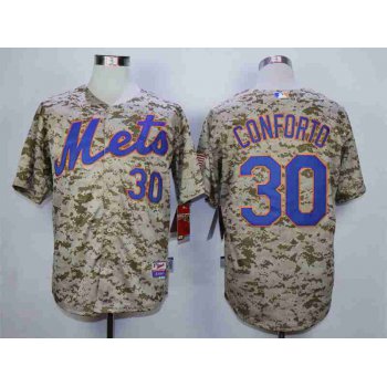 Men's New York Mets #30 Michael Conforto Camo Cool Base Jersey