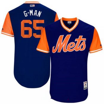 Men's New York Mets Robert Gsellman G-Man Majestic Royal 2017 Little League World Series Players Weekend Stitched Nickname Jersey