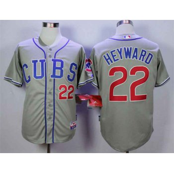 Men's Chicago Cubs #22 Jason Heyward Grey Cool Base Jersey
