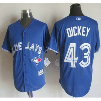 Men's Toronto Blue Jays #43 R.A. Dickey Alternate Blue 2015 MLB Cool Base Jersey
