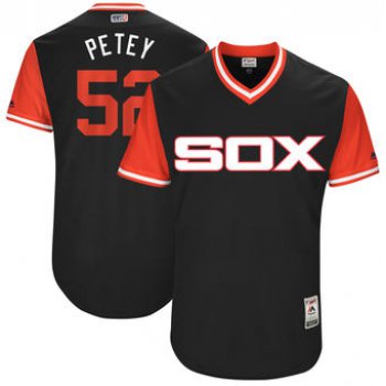 Men's Chicago White Sox Jake Petricka Petey Majestic Black 2017 Players Weekend Authentic Jersey