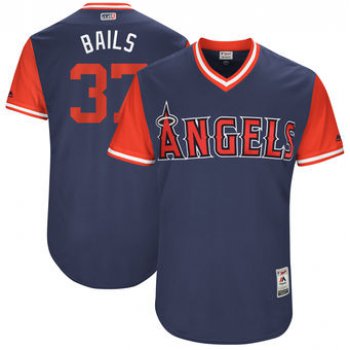 Men's Los Angeles Angels Andrew Bailey Bails Majestic Navy 2017 Players Weekend Authentic Jersey