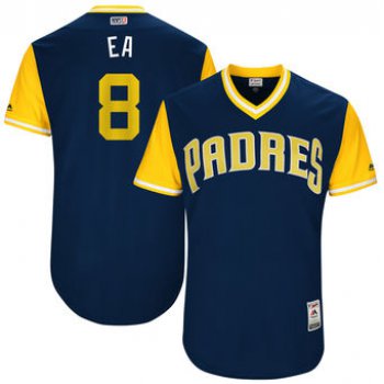 Men's San Diego Padres Erick Aybar EA Majestic Navy 2017 Players Weekend Authentic Jersey