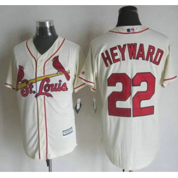 Men's St. Louis Cardinals #22 Jason Heyward Alternate Cream 2015 MLB Cool Base Jersey