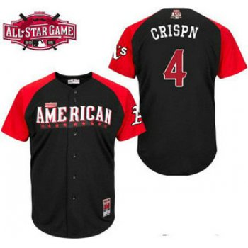 American League Oakland Athletics #4 Coco Crisp Black 2015 All-Star Game Player Jersey