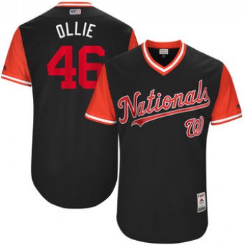 Men's Washington Nationals Oliver Perez Ollie Majestic Navy 2017 Players Weekend Authentic Jersey