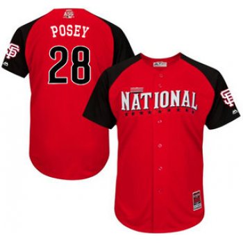 National League San Francisco Giants #28 Buster Posey 2015 MLB All-Star Red Jersey