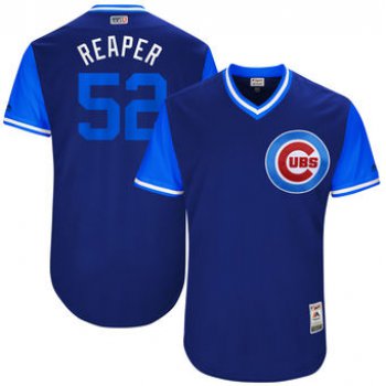 Men's Chicago Cubs Justin Grimm Reaper Majestic Royal 2017 Players Weekend Authentic Jersey