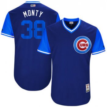 Men's Chicago Cubs Mike Montgomery Monty Majestic Royal 2017 Players Weekend Authentic Jersey