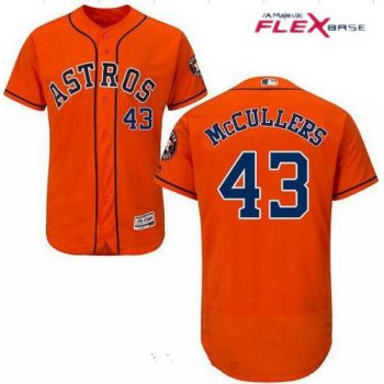 Men's Houston Astros #43 Lance McCullers Jr. Orange Alternate Stitched MLB Majestic Flex Base Jersey