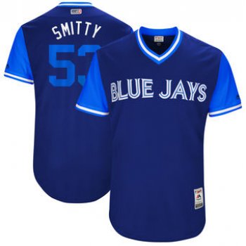 Men's Toronto Blue Jays Chris Smith Smitty Majestic Royal 2017 Players Weekend Authentic Jersey