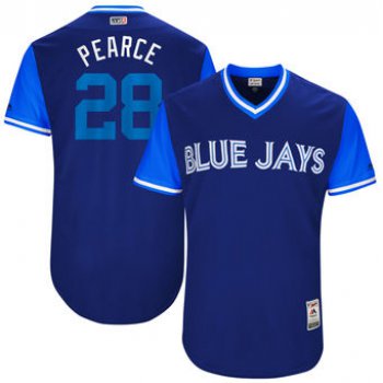 Men's Toronto Blue Jays Steve Pearce Pearce Majestic Royal 2017 Players Weekend Authentic Jersey