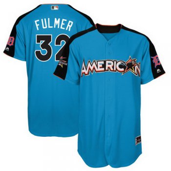 Men's American League Detroit Tigers #32 Michael Fulmer Majestic Blue 2017 MLB All-Star Game Home Run Derby Player Jersey