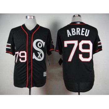 Men's Chicago White Sox #79 Jose Abreu 2015 Black Jersey