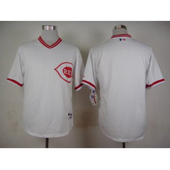 Men's Cincinnati Reds Blank 1990 White Pullover Jersey