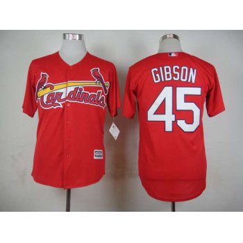Men's St. Louis Cardinals #45 Bob Gibson 2015 Red Cool Base Jersey
