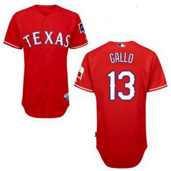 Men's Texas Rangers #13 Joey Gallo 2014 Red Jersey