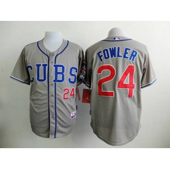 Men's Chicago Cubs #24 Dexter Fowler 2014 Gray Jersey