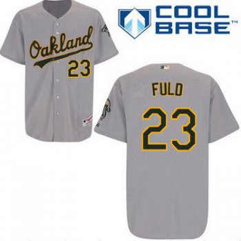 Oakland Athletics #23 Sam Fuld Gray Jersey