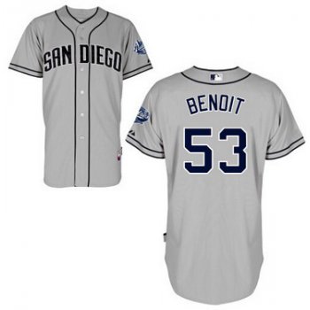 San Diego Padres #53 Joaquin Benoit Gray Jersey