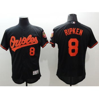 Men's Baltimore Orioles #8 Cal Ripken Black Flexbase Authentic Collection Stitched MLB Jersey