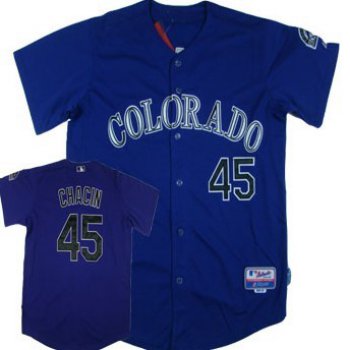 Colorado Rockies #45 Jhoulys Chacin Purple Jersey
