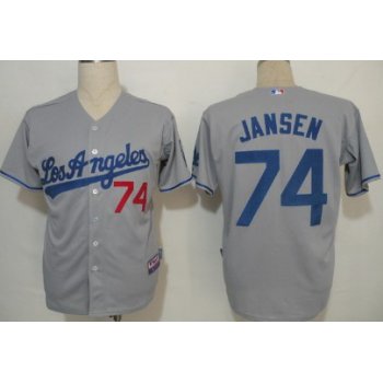 Los Angeles Dodgers #74 Kenley Jansen Gray Jersey