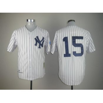 New York Yankees #15 Thurman Munson 1969 White Throwback Jersey