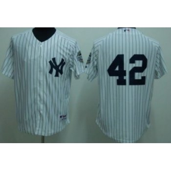 New York Yankees #42 Mariano Rivera White Jersey