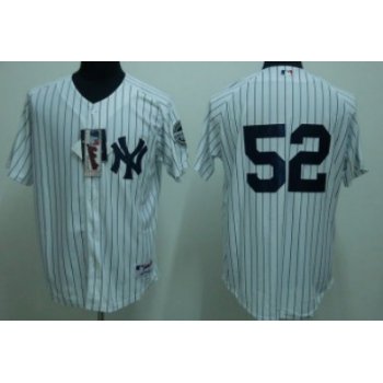 New York Yankees #52 CC Sabathia White Jersey