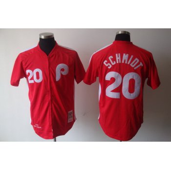 Philadelphia Phillies #20 Mike Schmidt 1979 Red Throwback Jersey
