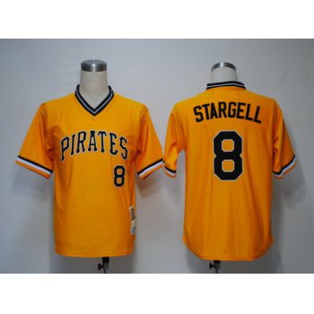 Pittsburgh Pirates #8 Willie Stargell 1979 Yellow Throwback Jersey