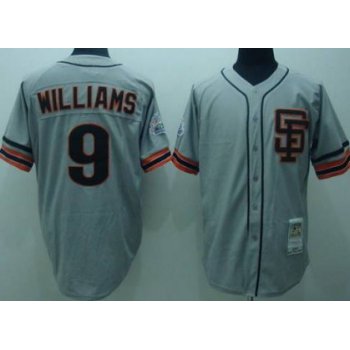 San Francisco Giants #9 Matt Williams 1989 Gray Throwback Jersey
