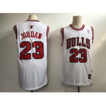 Men Chicago Bulls 23 Jordan White Throwback 2021 Nike NBA Jersey