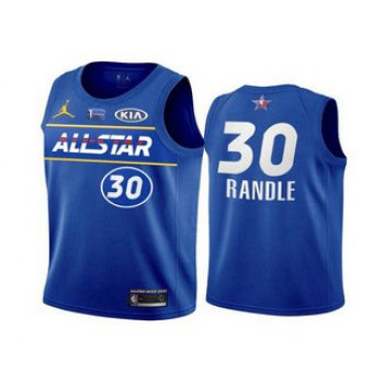 Men's 2021 All-Star #30 Julius Randle Blue Eastern Conference Stitched NBA Jersey