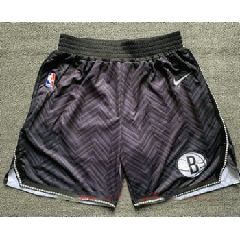 Men's Brooklyn Nets Black Nike Swingman 2021 Earned Edition Stitched Shorts