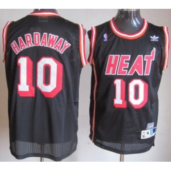 Miami Heat #10 Tim Hardaway Black Swingman Throwback Jersey