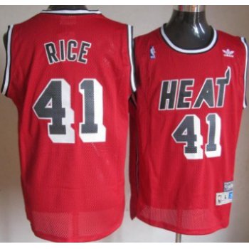Miami Heat #41 Glen Rice Red Swingman Throwback Jersey