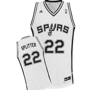 San Antonio Spurs #22 Tiago Splitter White Swingman Jersey