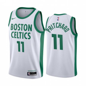 Nike Celtics #11 Payton Pritchard White NBA Swingman 2020-21 City Edition Jersey