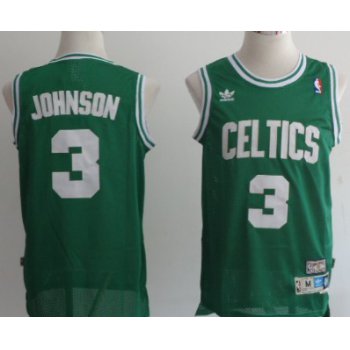 Boston Celtics #3 Dennis Johnson Green Swingman Throwback Jersey