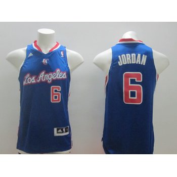 Los Angeles Clippers #6 DeAndre Jordan Revolution 30 Swingman Blue Jersey