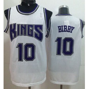 Sacramento Kings #10 Mike Bibby White Swingman Jersey