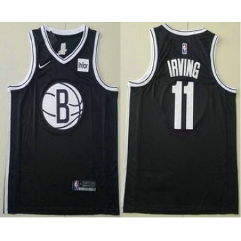 Men's Brooklyn Nets #11 Kyrie Irving Black 2019 NEW Nike Swingman Stitched NBA Jersey With The Sponsor Logo