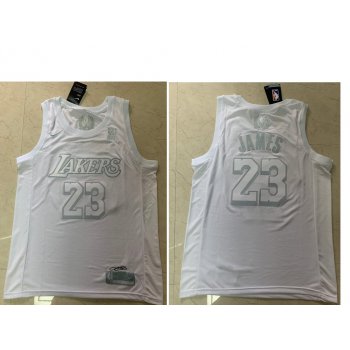 Men's Los Angeles Lakers #23 Lebron James White 2020 MVP Nike Swingman Stitched NBA Jersey
