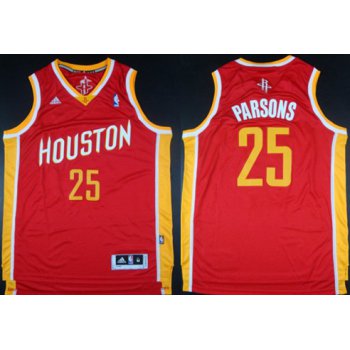 Houston Rockets #25 Chandler Parsons Revolution 30 Swingman Red With Gold Jersey