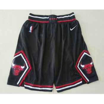 Men's Chicago Bulls Black 2019 Nike Swingman Stitched NBA Shorts
