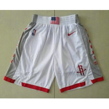 Men's Houston Rockets White 2020 Nike City Edition Swingman Shorts
