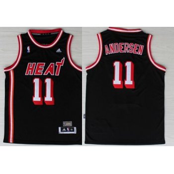 Miami Heat #11 Chris Andersen ABA Hardwood Classics Swingman Black Jersey