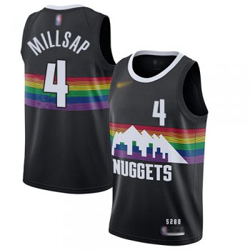 Nuggets #4 Paul Millsap Black Basketball Swingman City Edition 2019-20 Jersey
